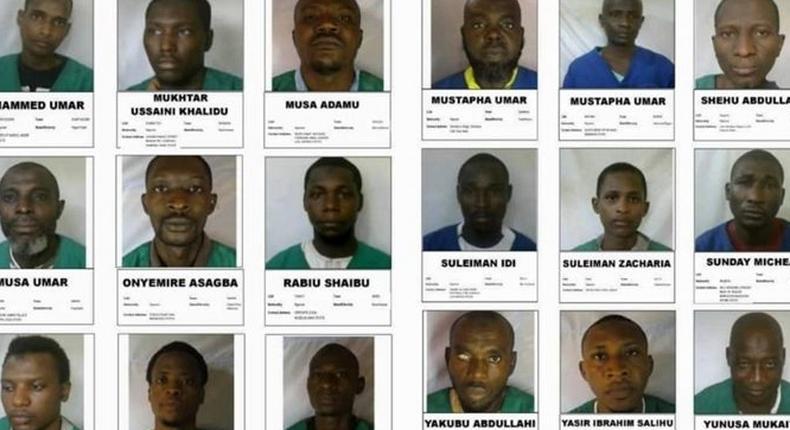 Photos of some of the jailbreakers in Nigeria