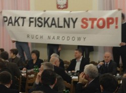 Narodowcy wtargnęli do Sejmu. Obrady komisji przerwane