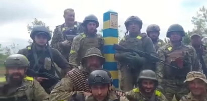 Ukraińscy żołnierze dotarli do granicy z Rosją. To nagranie mówi wszystko