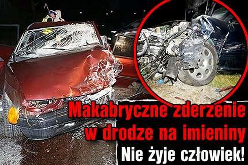 Makabryczne zderzenie w drodze na imieniny. Nie żyje człowiek! FOTO