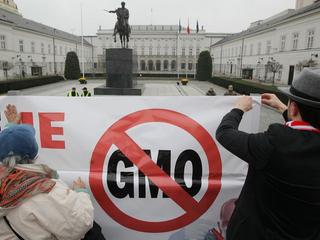 GMO protest Warszawa