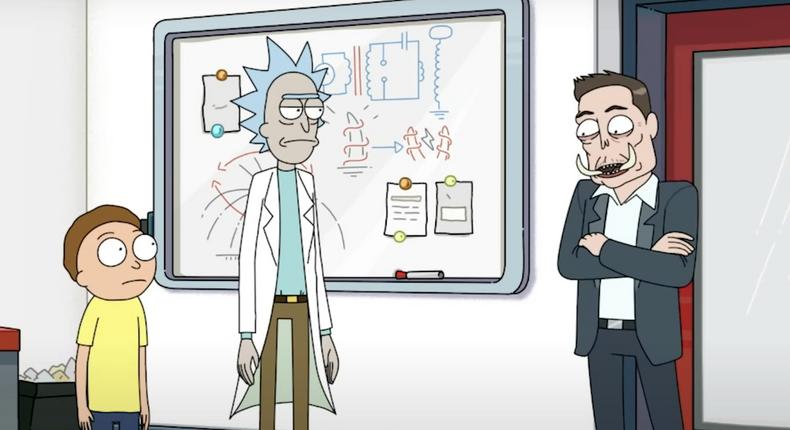Musk voiced Elon Tusk in an episode of Rick and Morty in 2019.Adult Swim