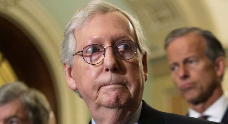 Senate Minority Leader Mitch McConnell.