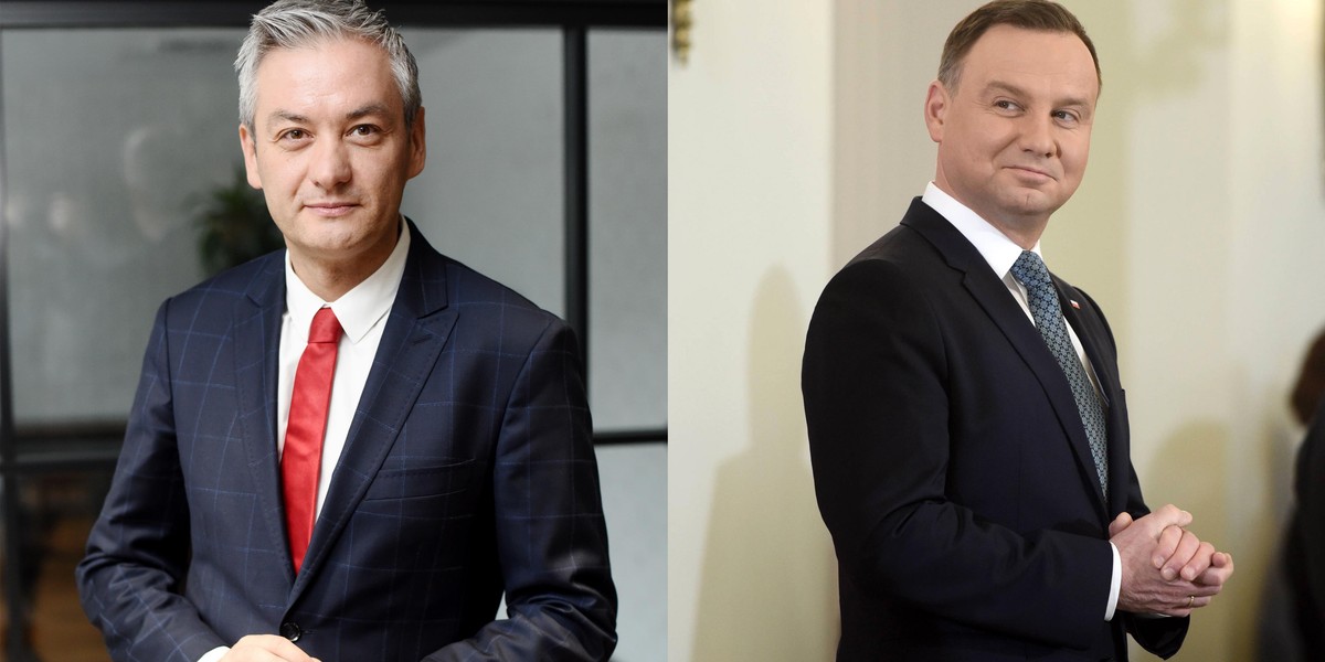 Robert Biedroń i Andrzej Duda. 