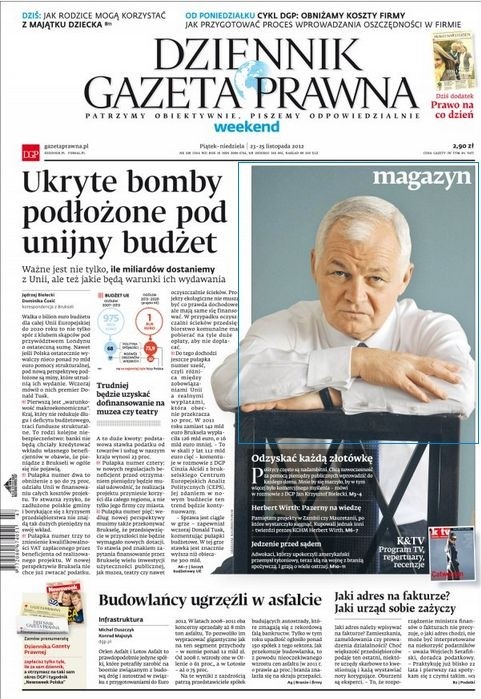 Okładka Dziennika Gazety Prawnej