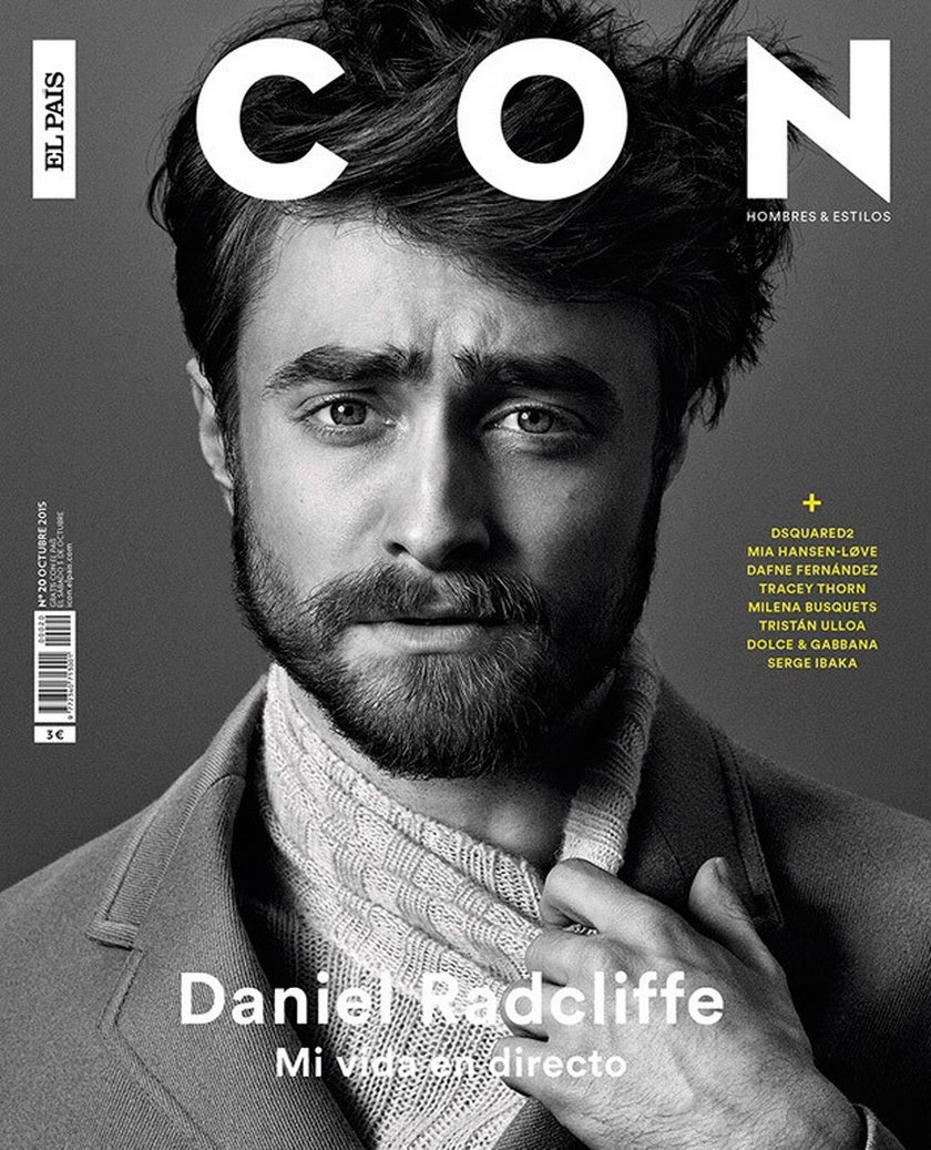 Daniel Radcliffe w bardzo męskiej wersji w magazynie ICON