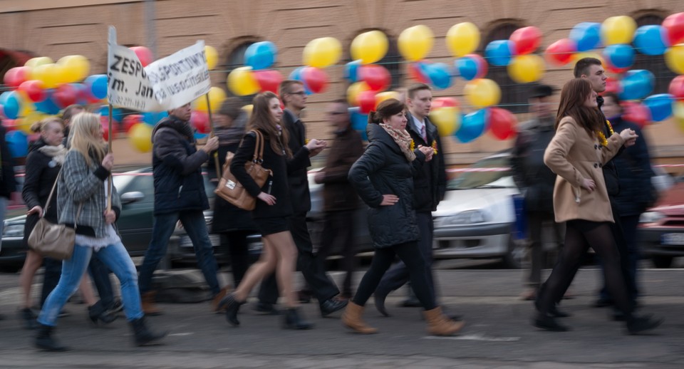 Polonez maturzystów z Zabrza