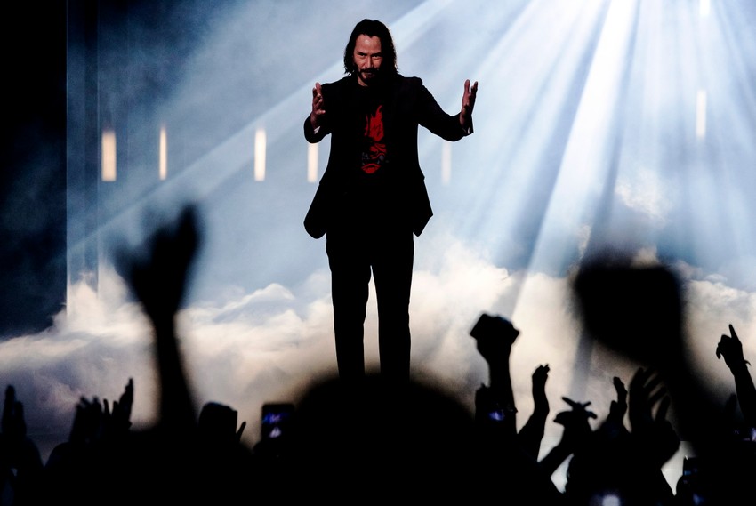 Kijanu Rivs na predstavljanju nove igre