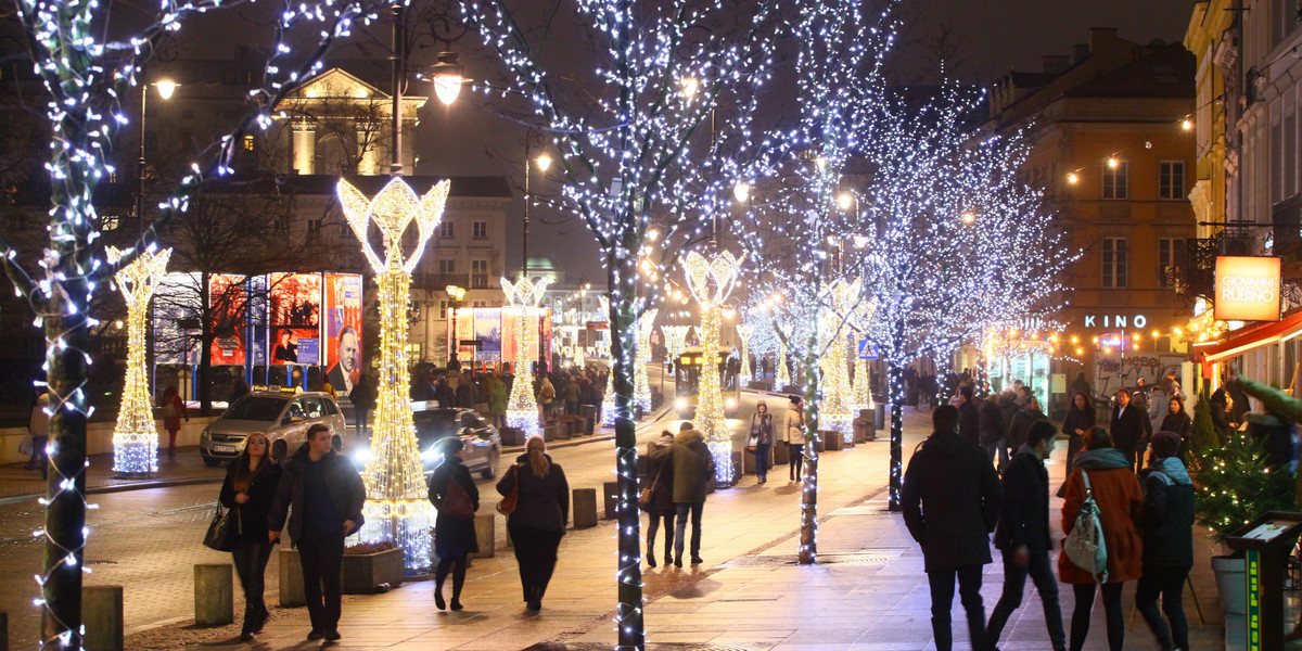 W Święta zobacz świąteczną iluminację w Warszawie! 