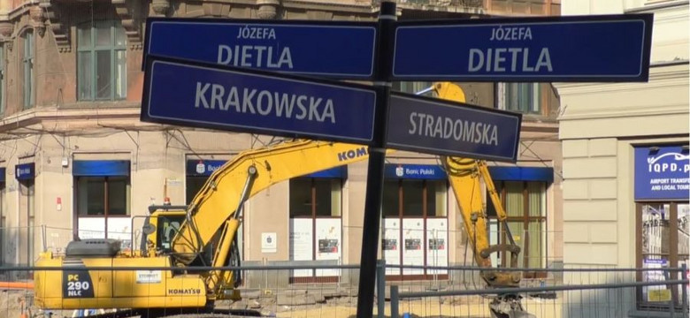 Kraków: Przebudowa ulicy Krakowskiej. Będą opóźnienia przez odkrycia archeologiczne