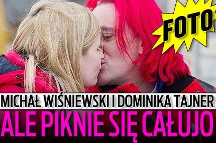 Michał Wiśniewski i Dominika Tajner. Ale piknie się całujo! 