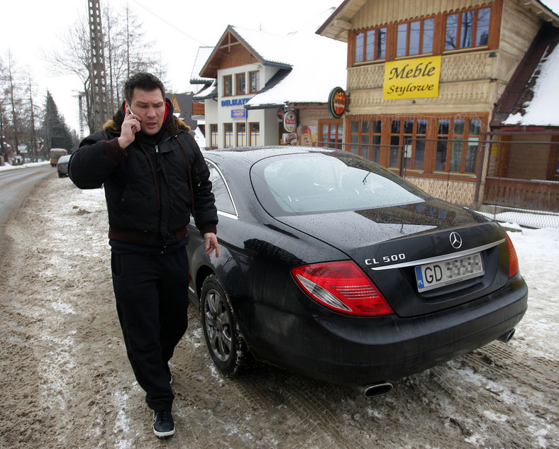 Dariusz Michalczewski i jego mercedes CL500