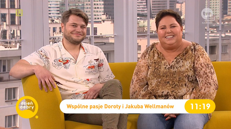 Jakub Wellman i Dorota Wellman w "Dzień dobry TVN"