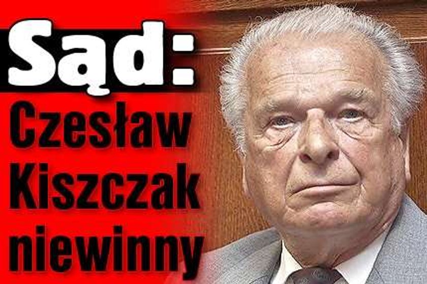 Sąd: Kiszczak niewinny