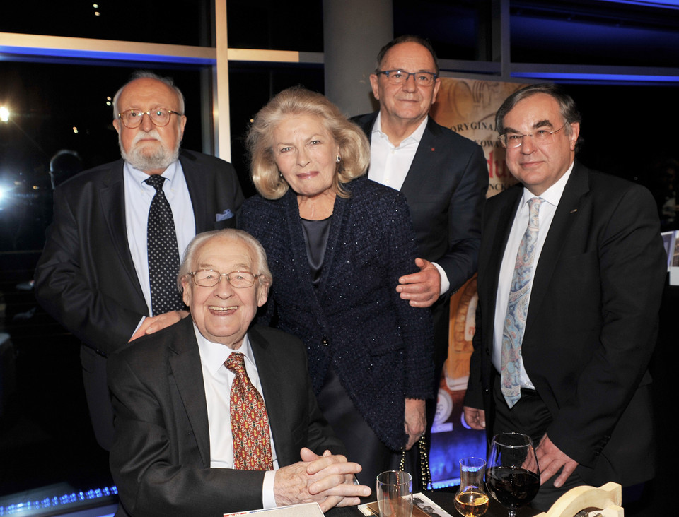 Andrzej Wajda, Krzysztof Penderecki, Elżbieta Penderecka, Jerzy Fedorowicz, Janusz Sepioł