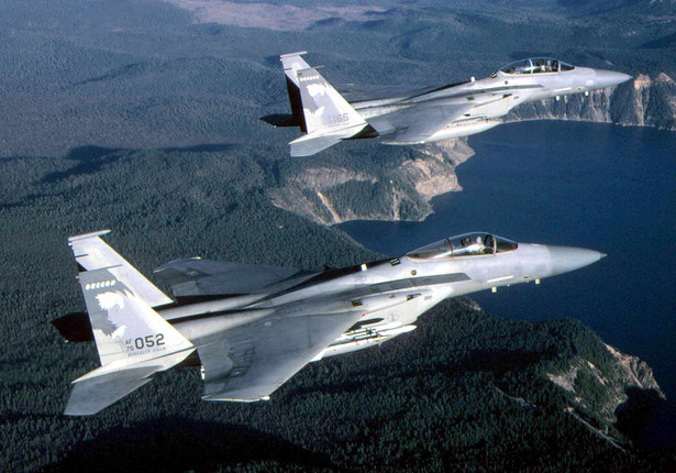 Amerykańskie myśliwce F-15C Eagle