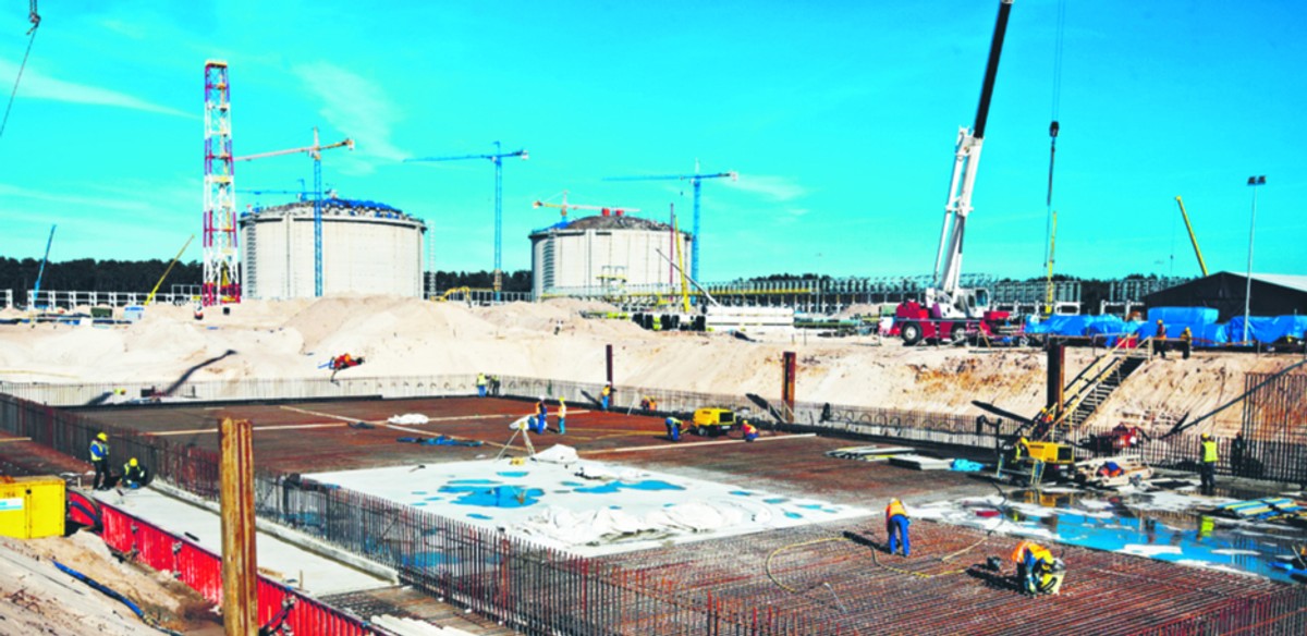 Prace budowlane w świnoujskim terminalu