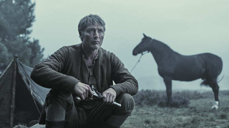 Mads Mikkelsen na planie filmu "Bękart"