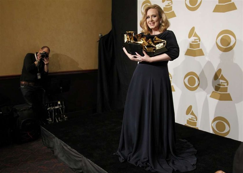 Wygłupy Adele na rozdaniu nagród Grammy