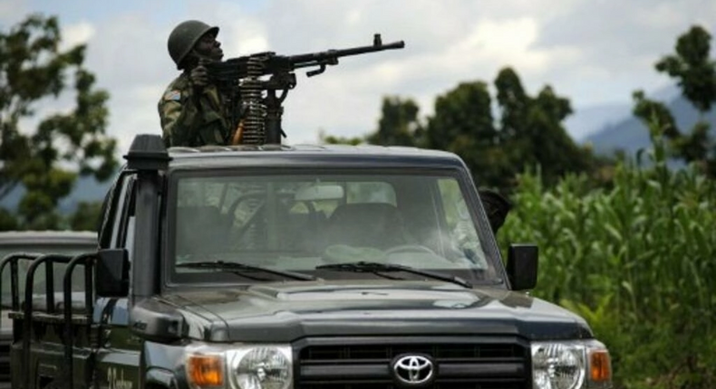 L'armée congolaise patrouille à Jomba, dans le Nord-Kivu, le 19 mai 2012 (image d'illustration)