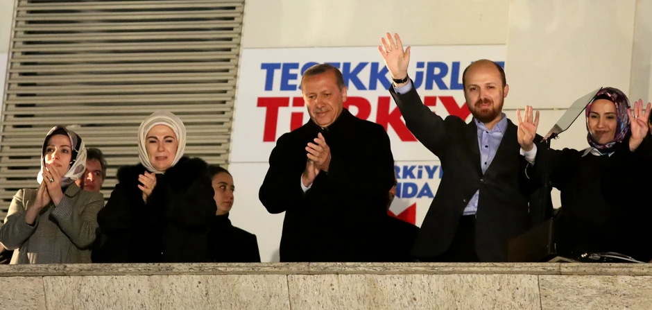 Redžep Tajip Erdogan sa porodicom