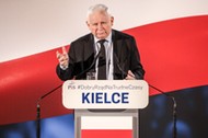 Prezes PiS Jarosław Kaczyński w Kielcach