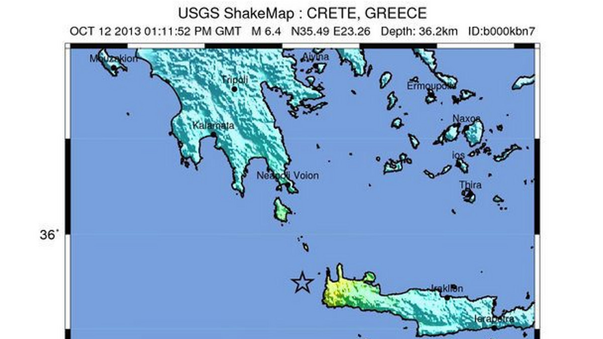 Trzęsienie ziemi o sile ponad 6 w skali Richtera nawiedziło po południu grecką wyspę Kretę, powodując pomniejsze szkody. Nie ma ofiar w ludziach. Wstrząsy odczuto również w Atenach.