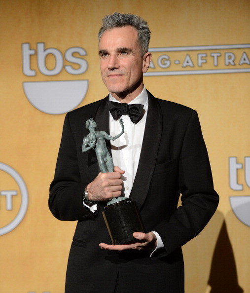 Daniel Day-Lewis z nagrodą SAG (fot. Getty Images)