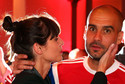 Josep Guardiola, szkoleniowiec Bayernu Monachium, z żoną Cristiną