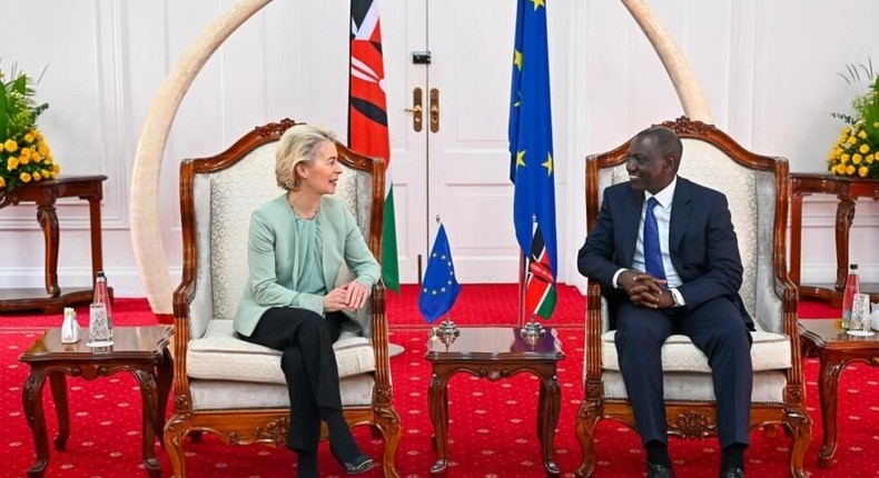 President William Ruto and Ursula von der Leyen