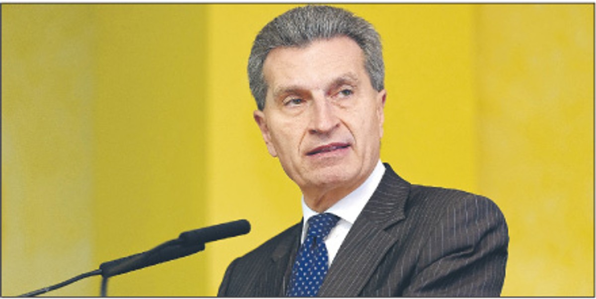 Guenther Oettinger, europejski komisarz ds. energii