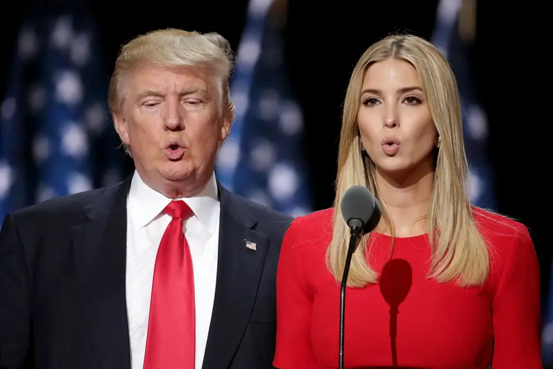 Ivanka i Donald Trump na wiecu / Photo by Chip Somodevilla/Getty Images