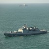 Ruska fregata Admiral Grigorovič u pratnji "RFA tajdfors" u britanskim vodama 9. aprila