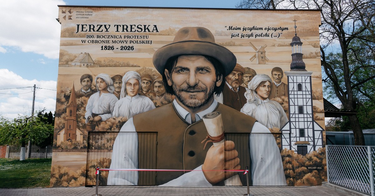 Obrońca polskości na miejskim muralu