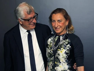 Miuccia Prada z mężuniem