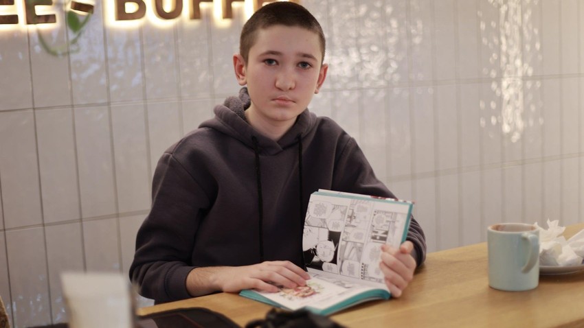 Nazar sada može da izgovori samo nekoliko reči i da formira kratke rečenice. Počeo je da muca i ima problema u govoru | Foto: BBC