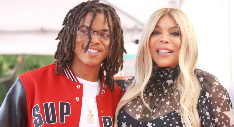 Kevin Hunter Jr. and Wendy Williams at the star's Hollywood Walk of Fame ceremony held on October 17, 2019, in Hollywood, California.Michael Tran/FilmMagic