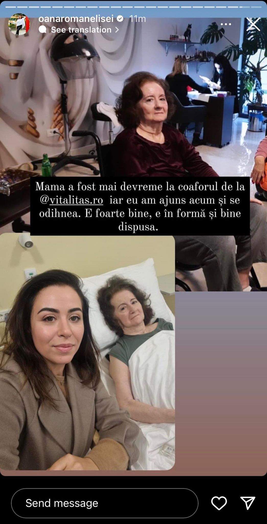 Oana Roman a răbufnit după ce a fost criticată că și-a dus mama la azil: „E plin de vedete care au părinți în centre pentru bătrâni, dar le e rușine să spună”
