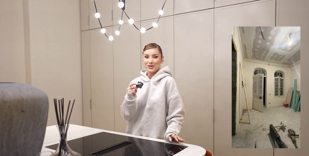 Imagini cu casa din București în care locuiește Alina Ceușan. Sora ei s-a ocupat de design și doar în reviste mai vezi așa ceva
