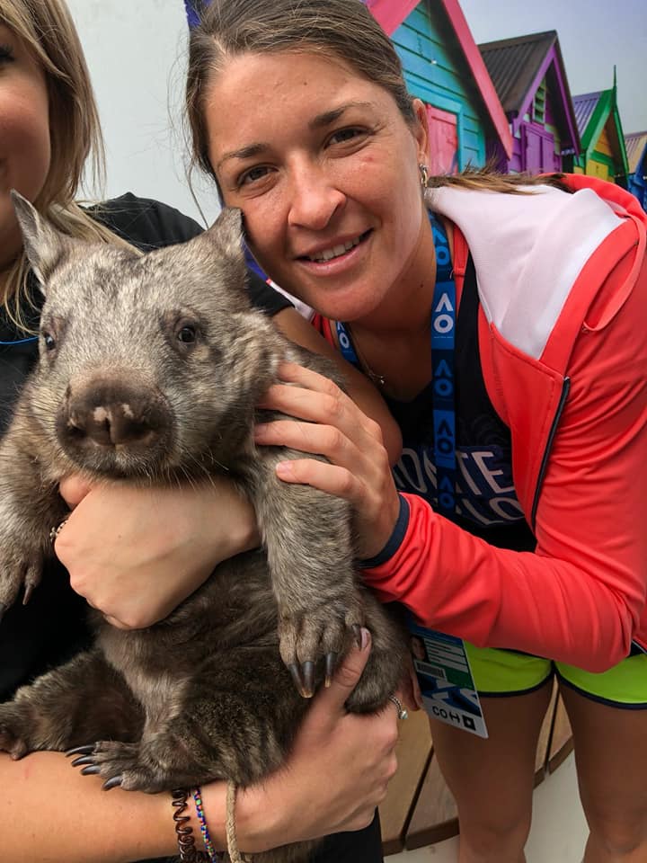 Alexandra Dulgheru, îmblânzitoarea de șerpi. Sportiva noastră s-a jucat cu animalele, la Melbourne / GALERIE FOTO