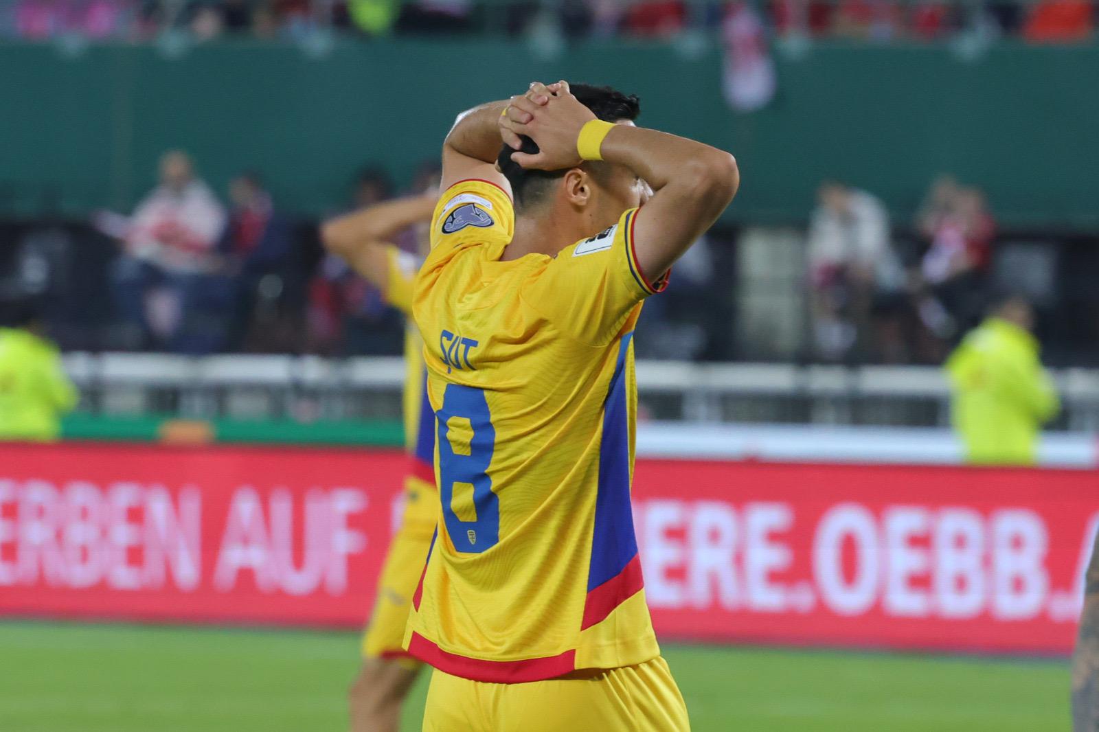 Austria - România 2-1: Florin Tănase marchează la ultima fază un gol de onoare, într-o partidă dominată de la un cap la altul de austrieci