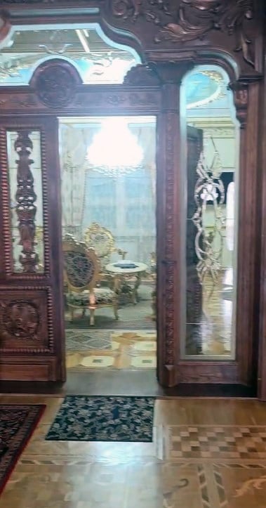 Cum arată în interior palatul lui Gradu Cârpaci, acuzat în Germania că a forțat un român să îi doneze un rinichi. A copiat interioare și picturi de la Castelul Peleș