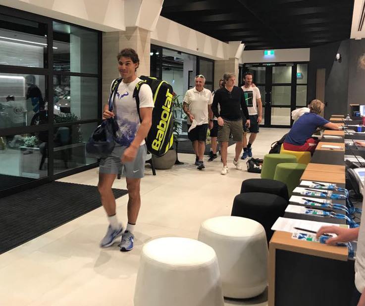Rafael Nadal a ajuns în Australia, pentru primul turneu de Mare Șlem al anului. Ibericul a efectuat primul antrenament / VIDEO