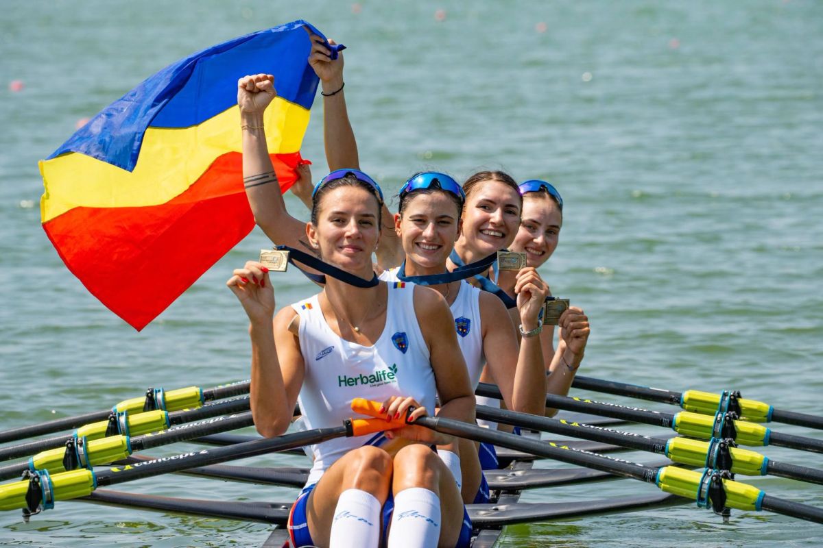 4 medalii pentru România la CE de canotaj de la Varese: două titluri și un nou record european stabilit de Simona Radiș și Adriana Adam