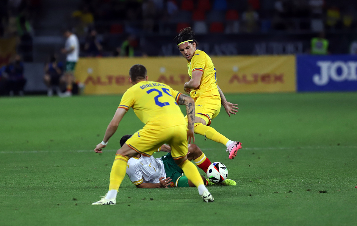 România - Bulgaria 0-0, în penultimul amical al tricolorilor înaintea Euro 2024. Ianis Hagi: Un test după o săptămână grea de antrenamente