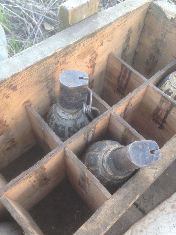 FOTO & VIDEO | Grenade furate din curtea unei fabrici din Medgidia. De unde proveneau și cum s-a terminat totul