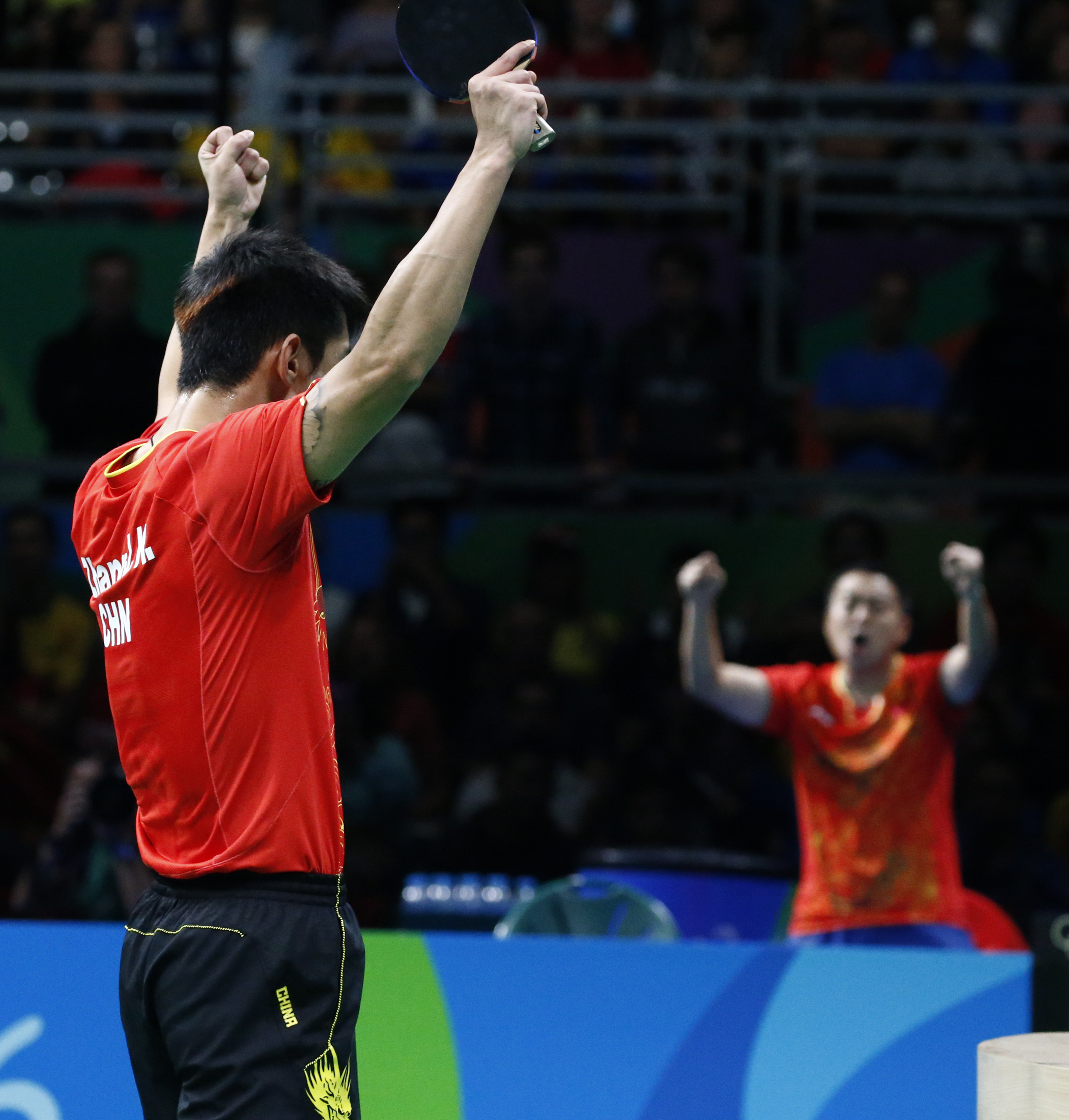Jocurile Olimpice. Ma Long, campion olimpic la tenis de masă. L-a pulverizat pe Zhang Jike în finala ”made in China” / GALERIE FOTO și VIDEO