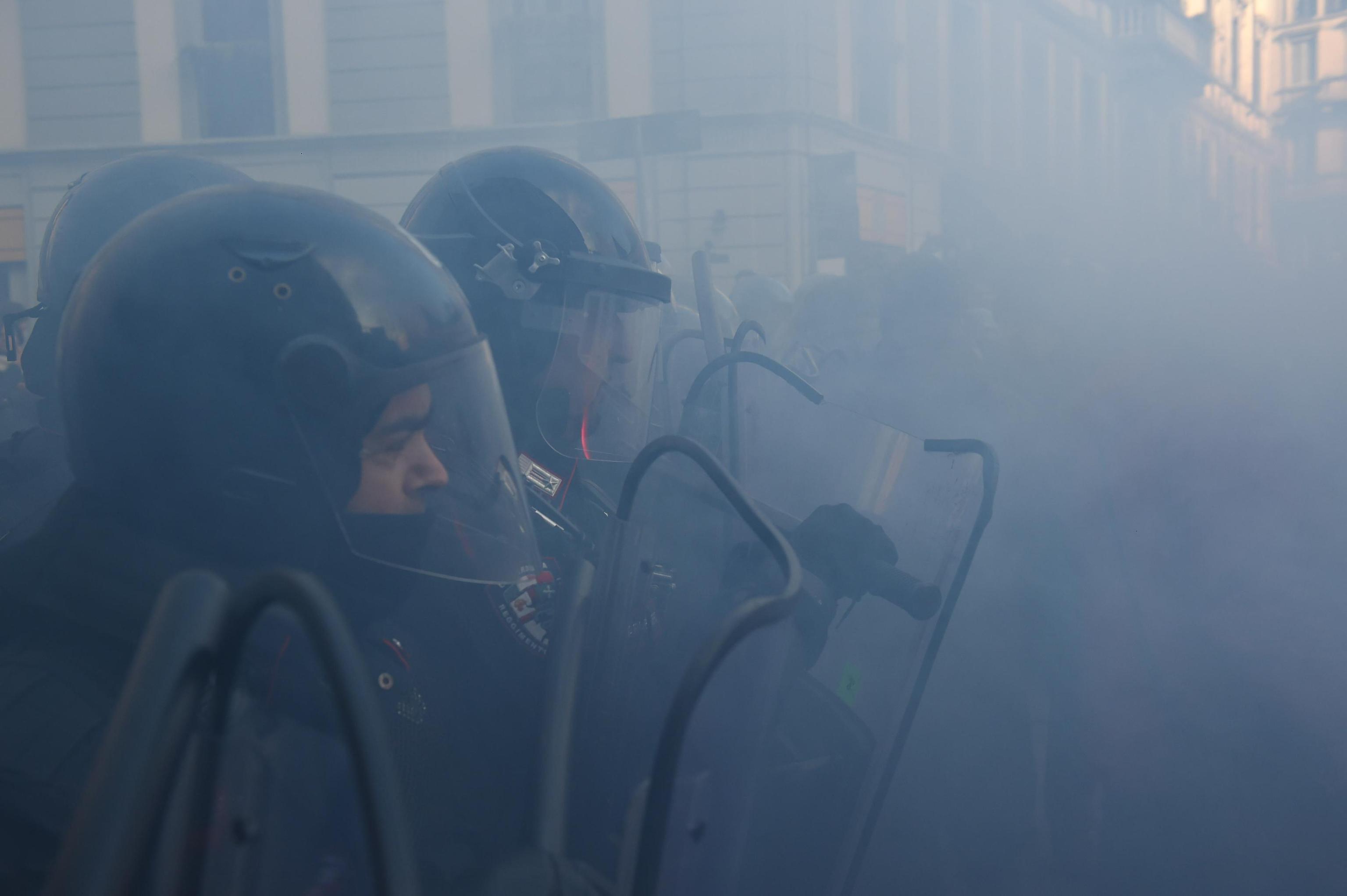 FOTO | Violențe în Italia înainte alegerile parlamentare