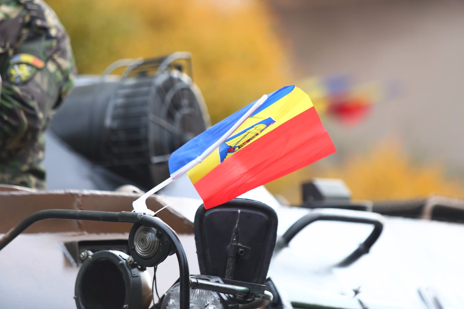 GALERIE FOTO/ Mii de timișoreni au înfruntat frigul să vadă parada militară. Și aici oamenii au huiduit discursul transmis de Viorica Dăncilă