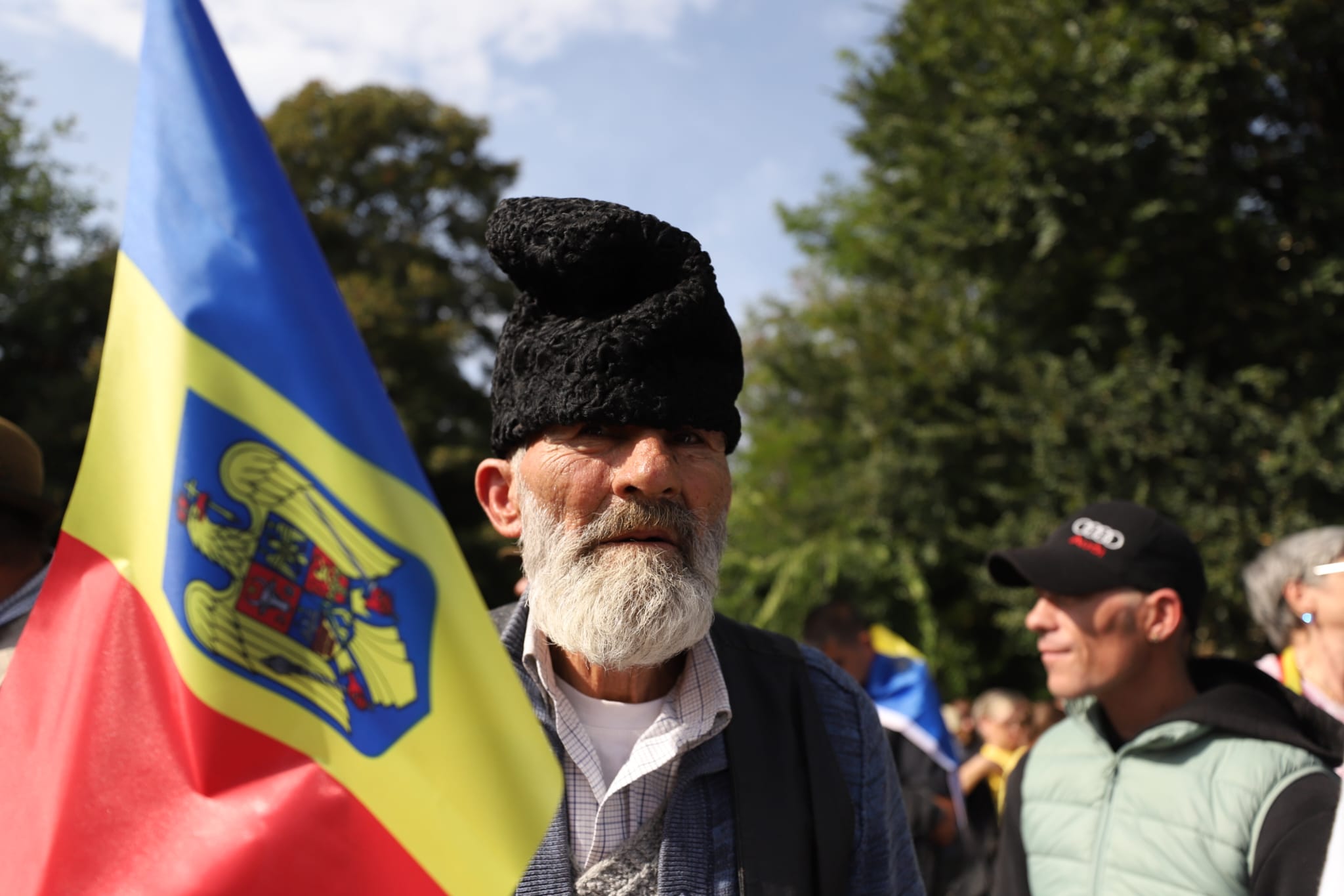 Protestul fermierilor în Piața Victoriei